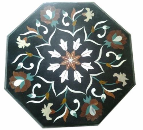 Tavolo marmo nero - nero, 18"