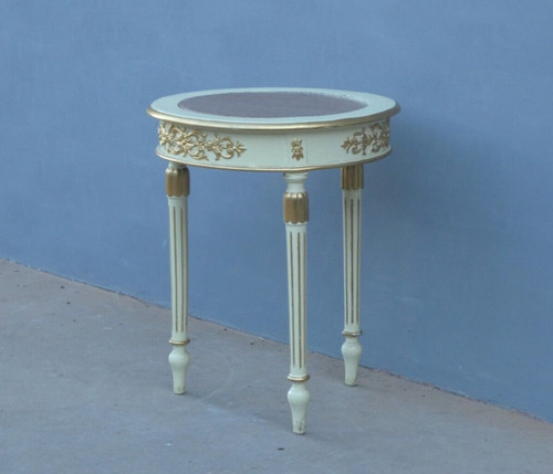 Tavolino tondo con piano